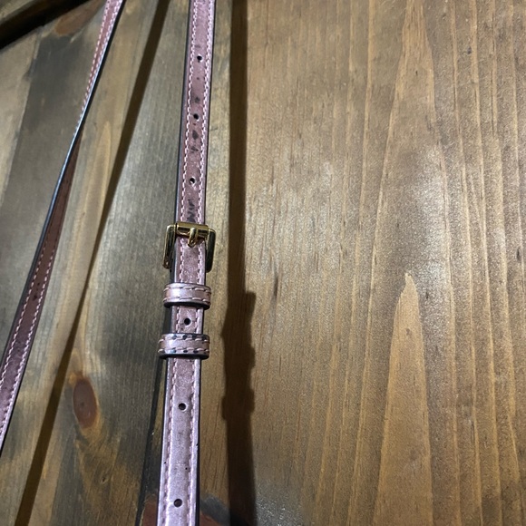 Metallic Pink Michael Kors Purse, used - Picture 4 of 7